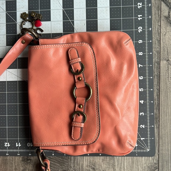 Nine West Shoulder Bag Purse Peach - Picture 6 of 16